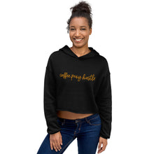 coffee.pray.hustle crop hoodie